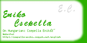 eniko csepella business card